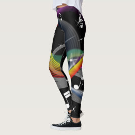 Musikillustrationer Leggings