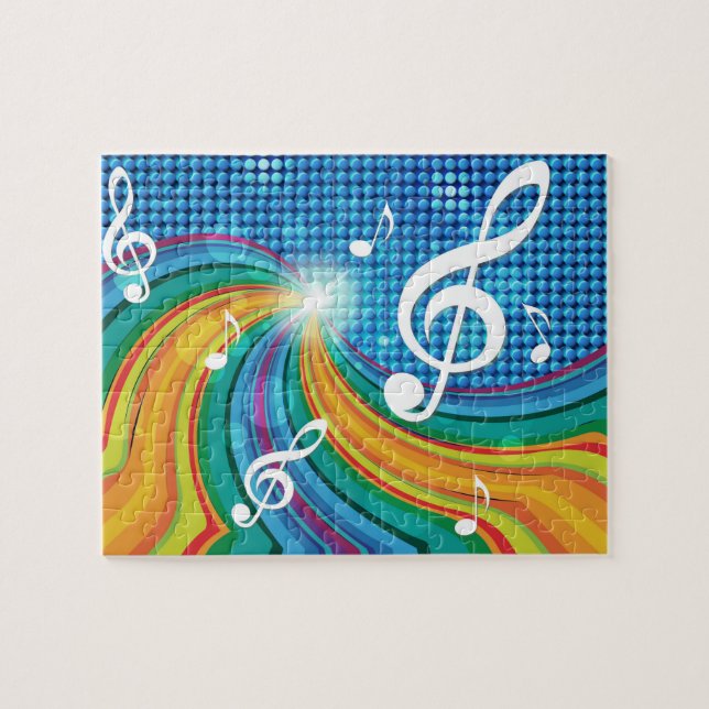 Musikillustrationpussel Pussel (Horisontell)