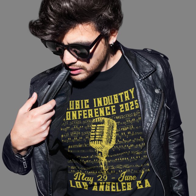 Musikindustrikonferensen vintage-Stil T Shirt (Skapare uppladdad)