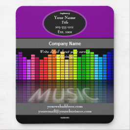 Musikinspelningsgrafik Mousepad HAMbyWG Musmatta