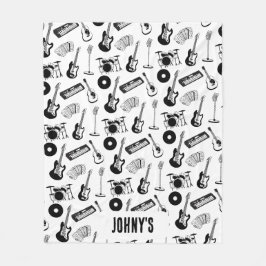 Musikinstrument anpassat namn fleecefilt