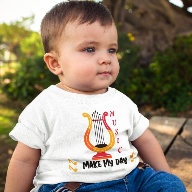 Musikinstrument Art T Shirt (good day to make music lover baby t-shirt. )