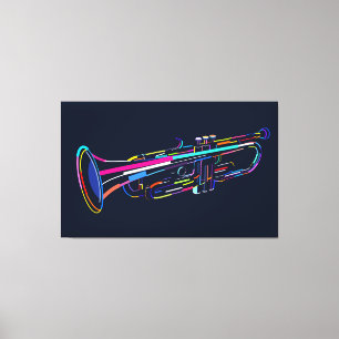 Musikinstrument Canvastryck