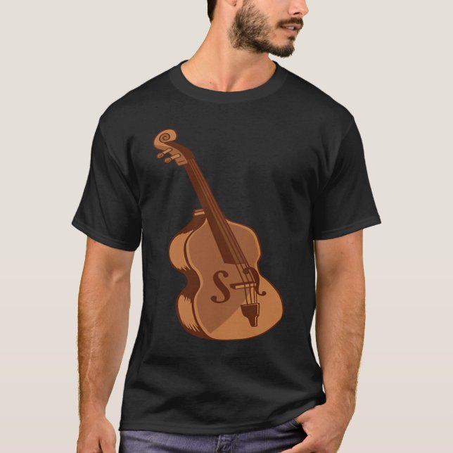 Musikinstrument cello violin t shirt (Framsida)