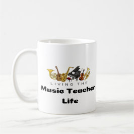 Musikinstrument för musikinlärning kaffemugg