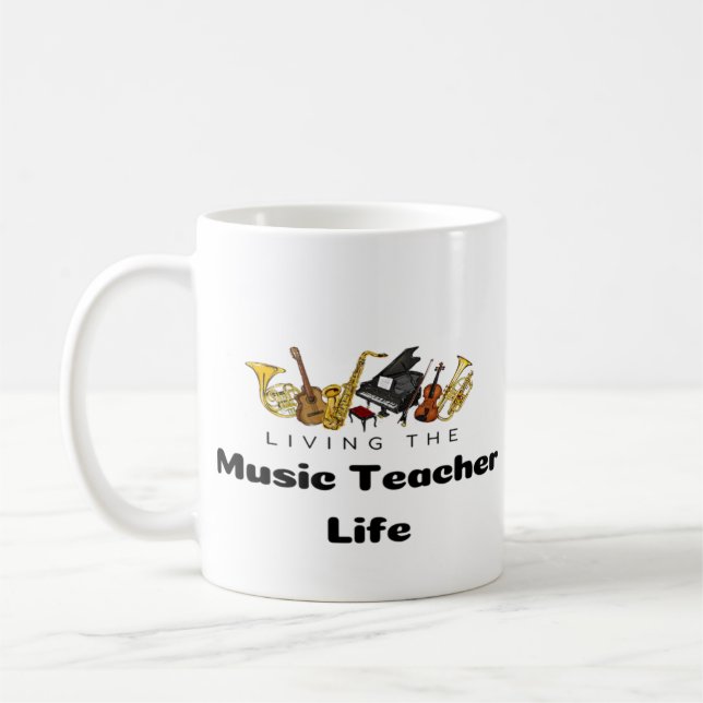 Musikinstrument för musikinlärning kaffemugg (Vänster)