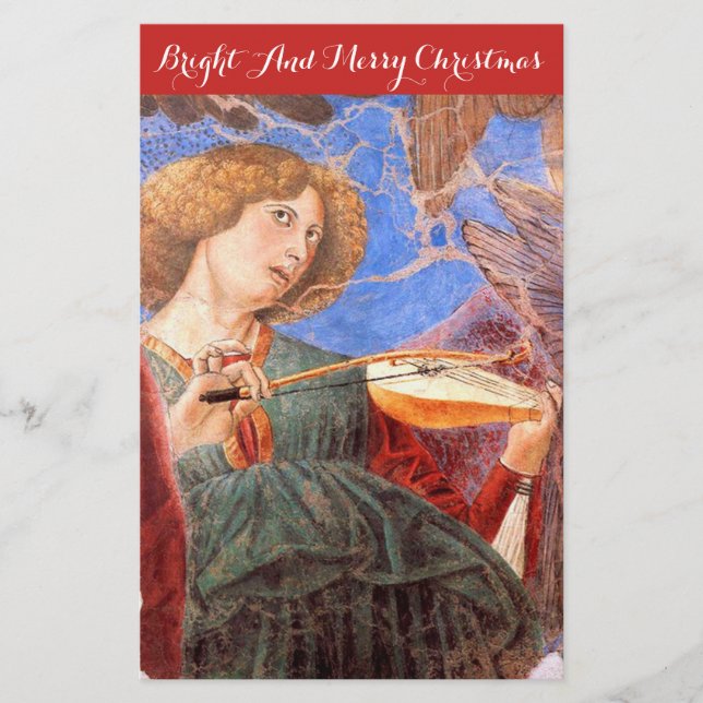 MUSIKINSTRUMENT FÖR SKAPAR CHRISTMAS ANGEL OCH STR BREVPAPPER (Framsida)