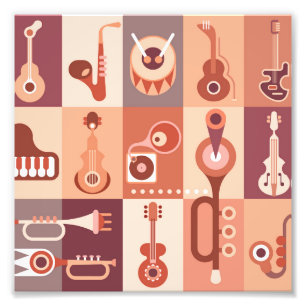 Musikinstrument Fototryck