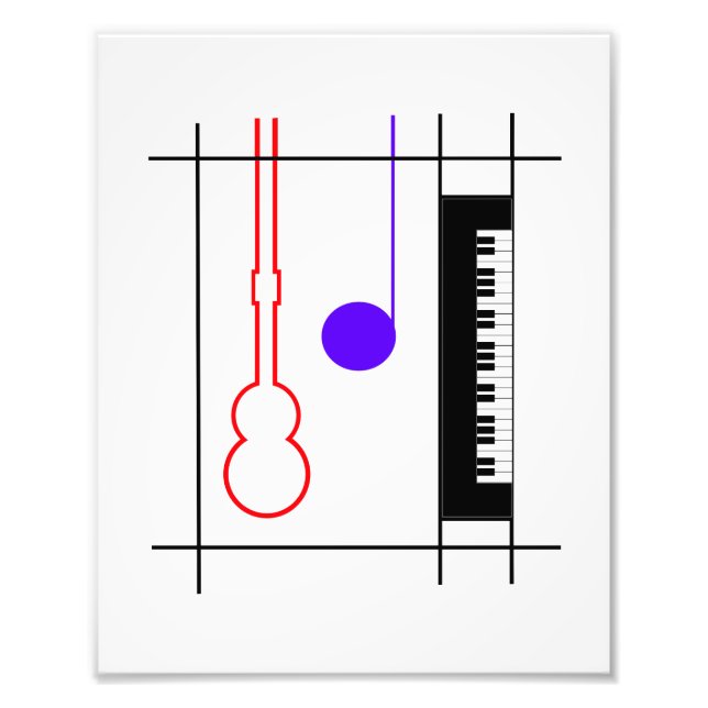Musikinstrument Fototryck (Framsidan)