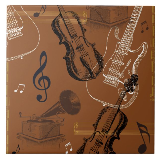 Musikinstrument Kakelplatta (Framsidan)