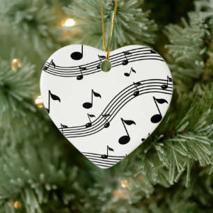 Musikinstrument ljud julgransprydnad keramik