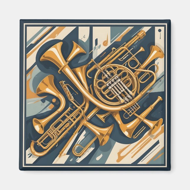 Musikinstrument Magnet (Framsidan)