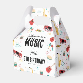 Musikinstrument Musik Tema Födelsedagsfest Presentaskar
