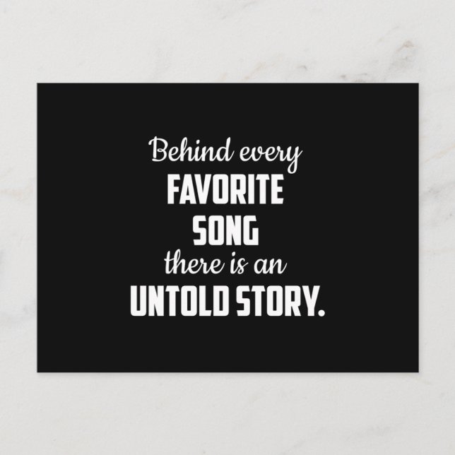 Musikinstrument Musikalisk Musiker Ljud Gåvaidé Vykort (Framsida)