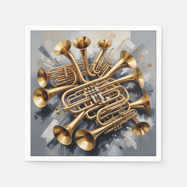 Musikinstrument Pappersservett (Framsidan)