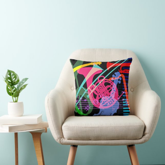 Musikinstrument Pop Art Design Kudde (Stol)
