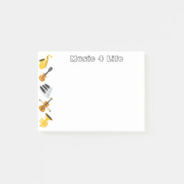 Musikinstrument Post-it Block
