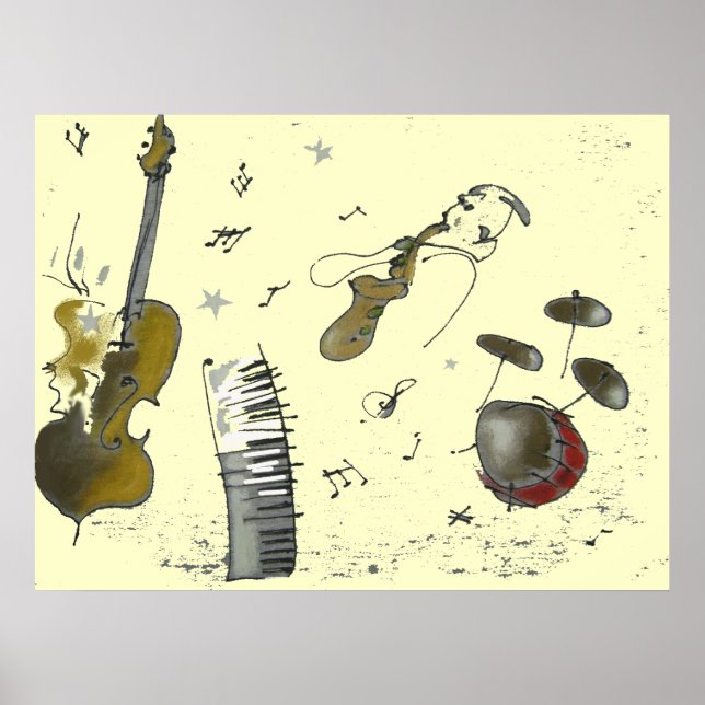 Musikinstrument Poster (Framsidan)