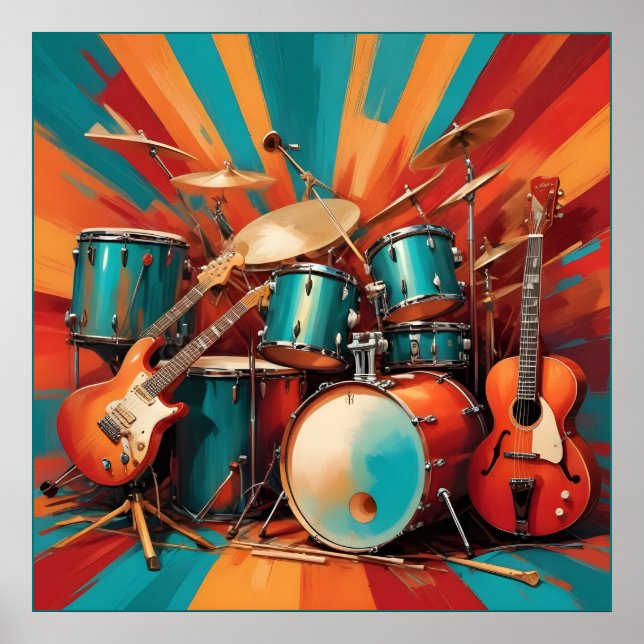 Musikinstrument Poster (Framsidan)