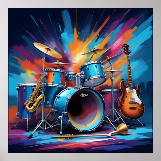 Musikinstrument Poster (Framsidan)