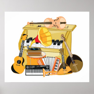 Musikinstrument Poster