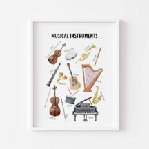 Musikinstrument poster