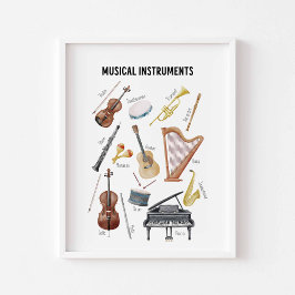 Musikinstrument poster