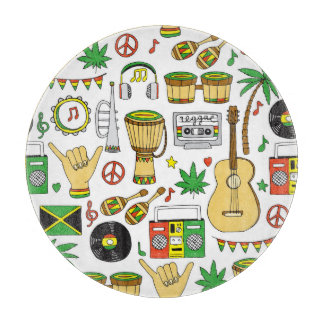 Musikinstrument: Reggae Seamless Background