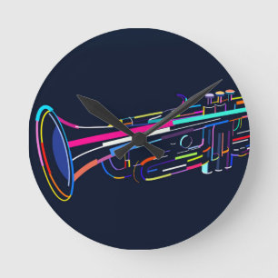 Musikinstrument Rund Klocka