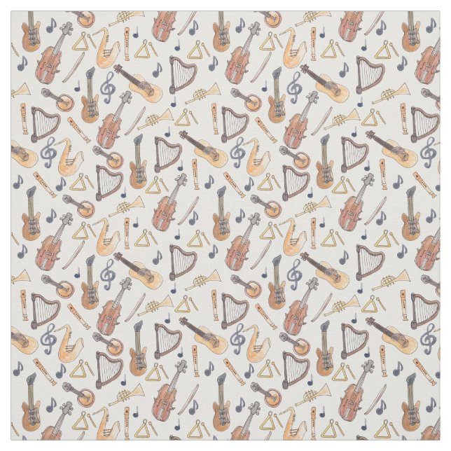 Musikinstrument Tyg (Provkarta)