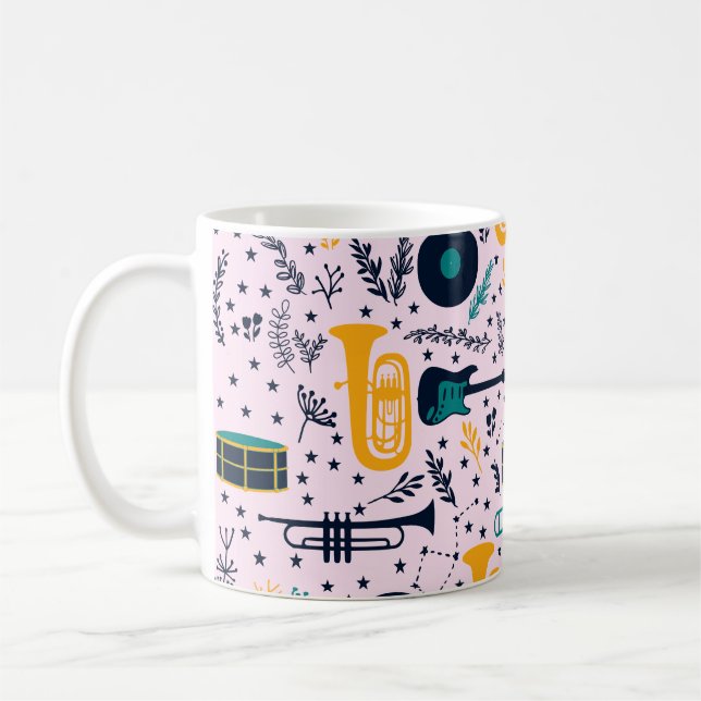 Musikinstrumentkaffe Mugg (Vänster)