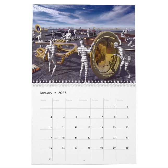 Musikkalender Kalender (Jan 2027)