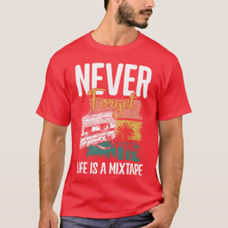 Musikkassett gammal år pojke t shirt