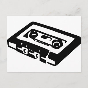 Musikkassettdesign Vykort