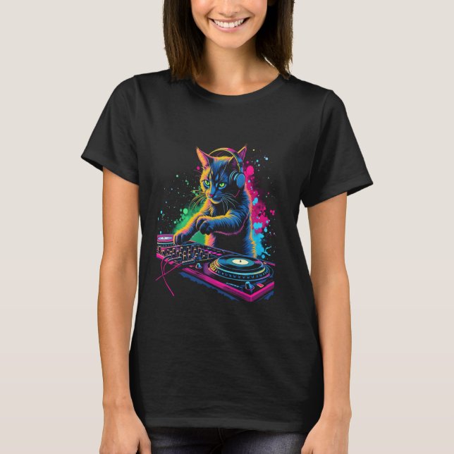 Musikkatt T Shirt (Framsida)