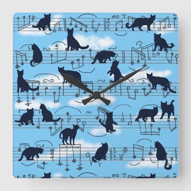 musikkittens fyrkantig klocka (Framsida)