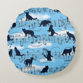 musikkittens rund kudde