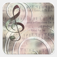 Musikklistermärken för vintage