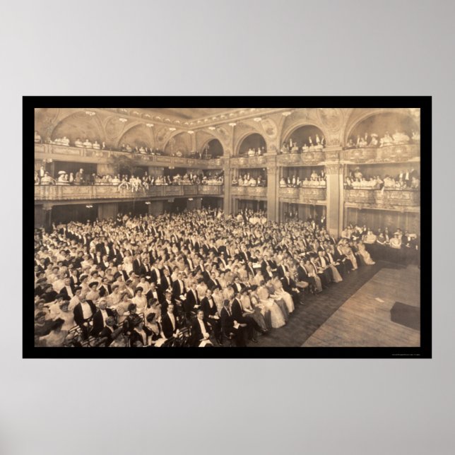 Musikkonsert New York Photo 1908 Poster (Framsidan)
