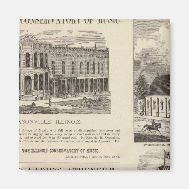 Musikkonservativ, skola, kyrka magnet (Framsidan)