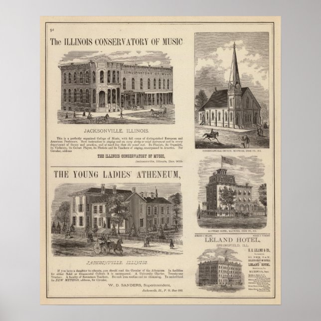 Musikkonservativ, skola, kyrka poster (Framsidan)