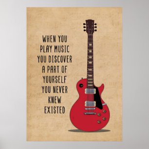 Musikkonst när du spelar musik poster