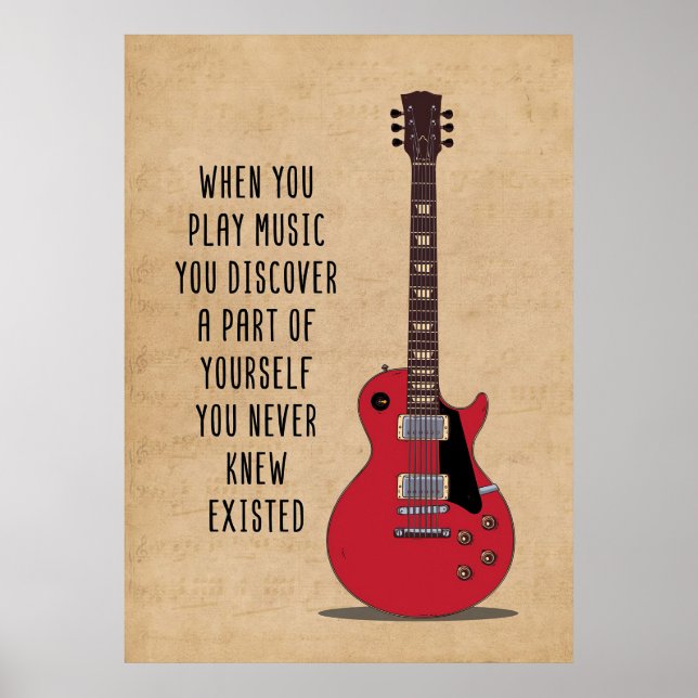 Musikkonst när du spelar musik poster (Framsidan)