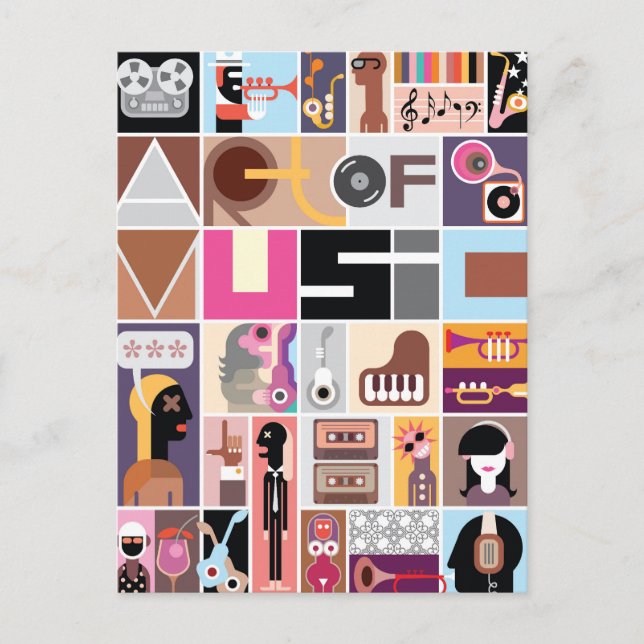 Musikkonst Vykort (Framsida)