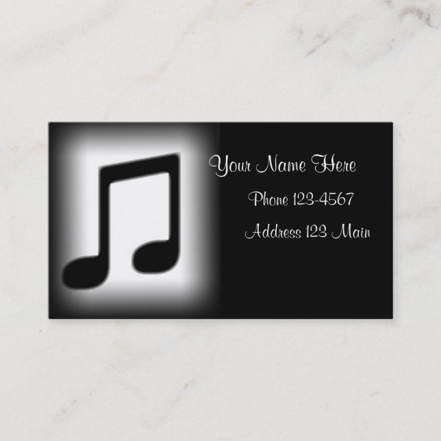 Musikkort Visitkort (Framsida)