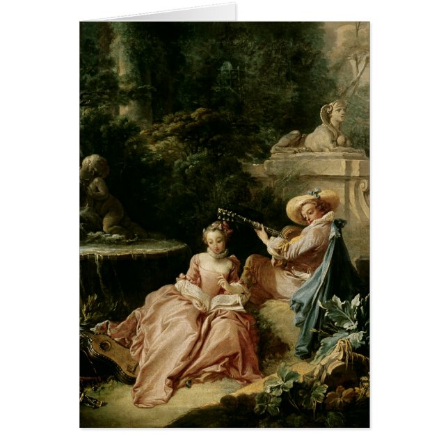 Musikkursen, 1749 hälsningskort (Framsidan)