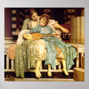 Musikkursen av Frederic Leighton Poster