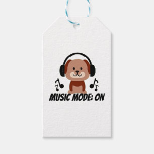 Musikläge PÅ � Chill Hund Tecknad Film Vibes Presentetikett
