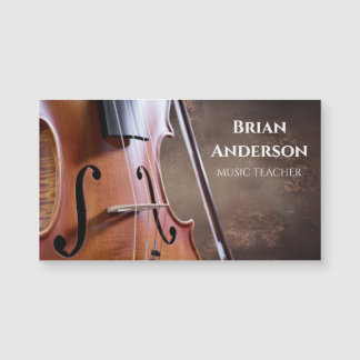 Musiklärar gitarrlärare visitkort magnet