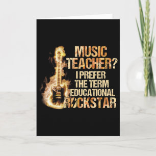 Musiklärar Jag föredrar termen pedagogisk rock S Kort